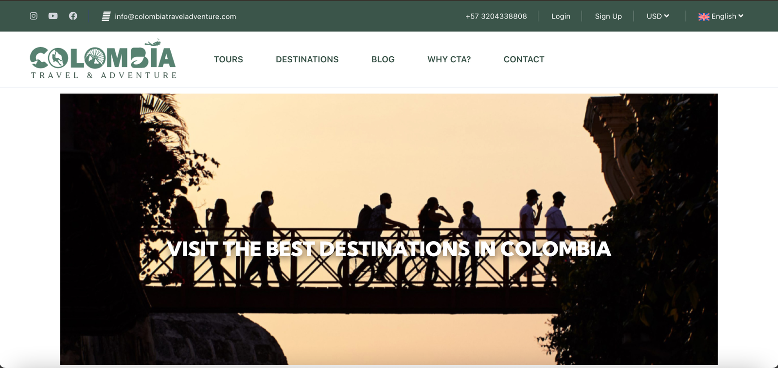 Colombia Travel and Adventure Website